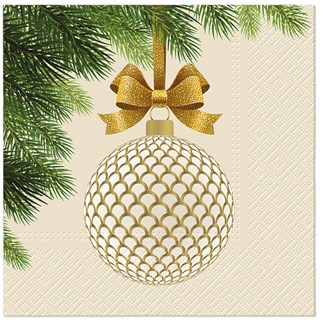 Golden Bauble napkins